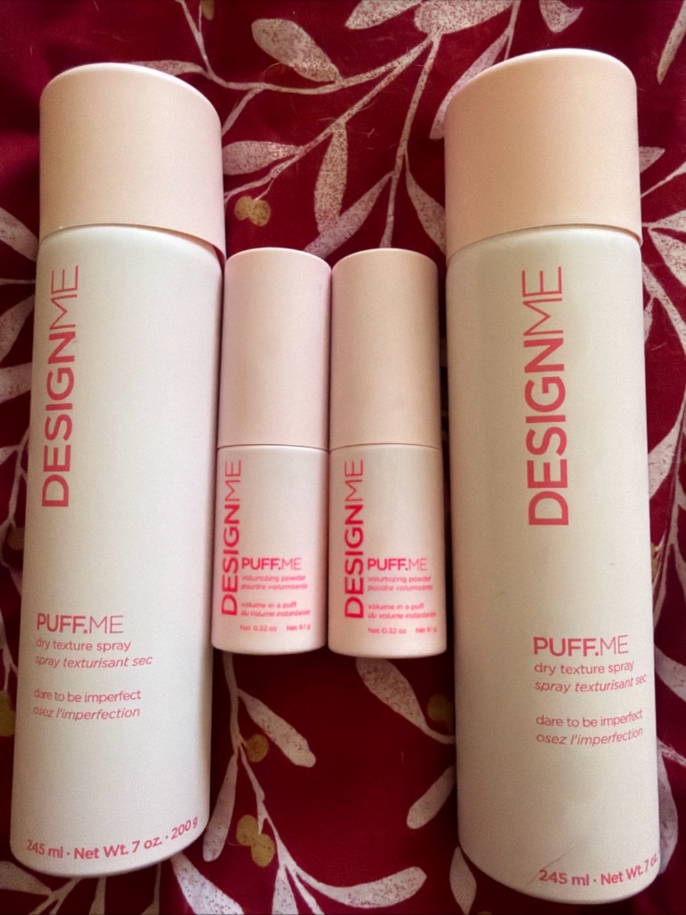 Design Me Puff.me dry texture spray and volumizing powder bundle NEW never used